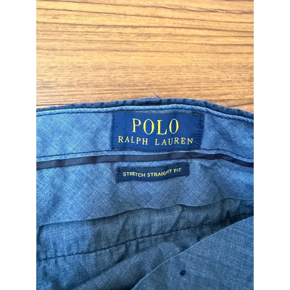 Men's Polo Ralph Lauren navy blue seersucker shorts Sz 40